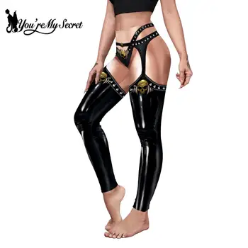 [Sırrımı misin]Kadın Sıkı Kafatası Dantel Desen Tozluk 3D Baskı Seksi Zayıf Tozluk Pantolon Yüksek İnce Giyim Elastik 