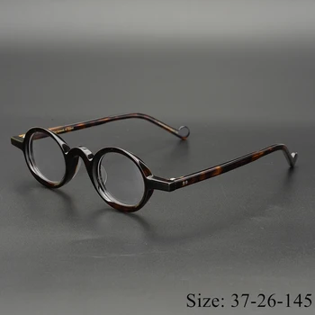 Vintage Asetat gözlük çerçevesi karakter tarzı Benzersiz tasarım klasik yuvarlak / kare Küçük gözlük kadın erkek orijinal kutusu kasa