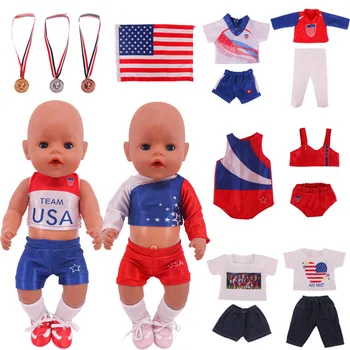 Yeni moda oyunları oyuncak bebek giysileri aksesuarları spor ayakkabı için uygun 18 inç Amerikan bebek ve 43cm yenidoğan bizim nesil