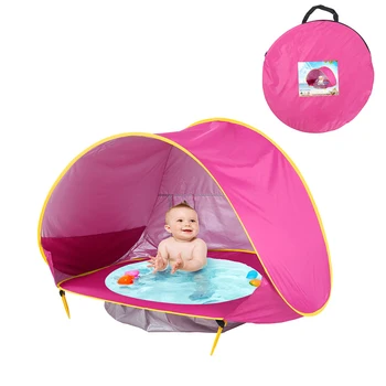 Yeni Sıcak Bebek plaj çadırı Çocuk Su Geçirmez Güneş Tente Çadır UV koruma Sunshelter Mini Havuz SMR88