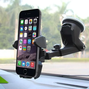 Yükseltilmiş Cam Araba telefon tutucu Klip Standı Dağı 360 Dönebilen Silikon Jel Ped Oto Tutucu GPS Cep Telefonu Ekran Tutucu