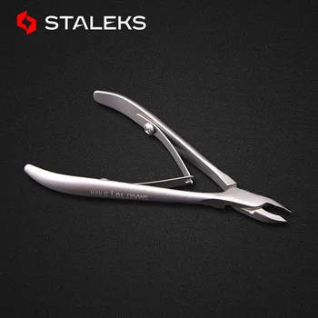 STALEKS 3mm Profesyonel Tırnak Tırnak tırnak makası Kırpma Yüksek Hassasiyetli Paslanmaz Çelik Ölü Cilt tırnak makası